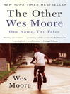 Cover image for The Other Wes Moore